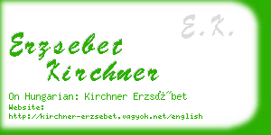 erzsebet kirchner business card